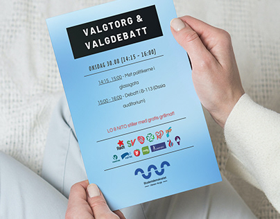 Valgdebatt Plakat for Universitetet i Sørøst-Norge