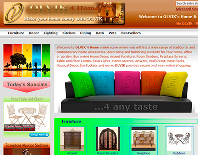Website Design - OLVIK 4 Home