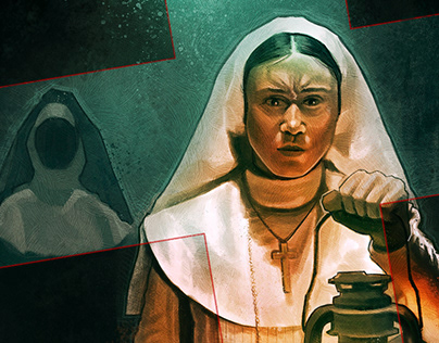 The Nun alternative movie poster illustration