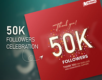 Social Media Post ( 50k Followers celebration)