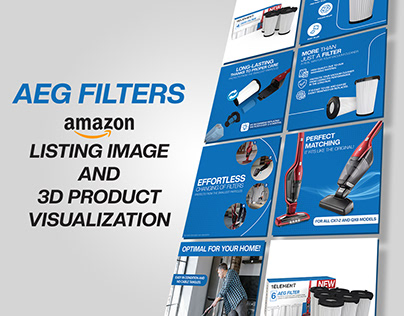 AEG FILTER | 3D Render & Amazon Listing Images