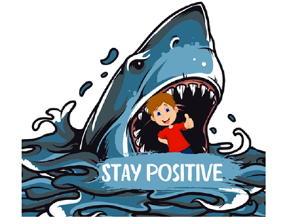 T-shirt designs _ Stay positive