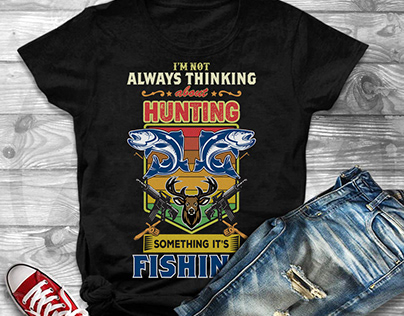 Hunting & Fishing T-shirt Design