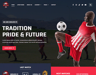 Sports Club Website (Wix)