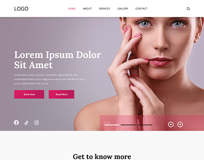 UI Web Design/Cosmetics & Beauty