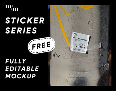 Sticker Series Mockup FREE - SSF03