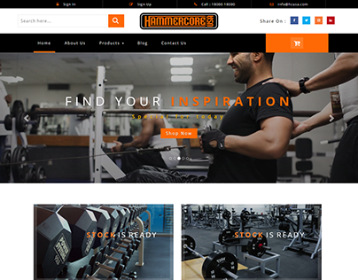 Gym Equipment Website