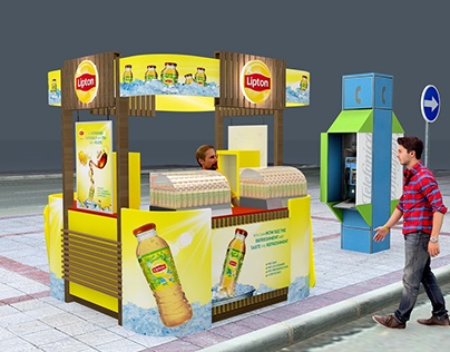Lipton Ice Tea 2x2m Kiosk