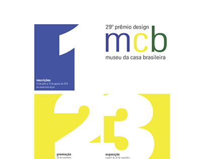 Cartaz para 29º Prêmio do Museu da Casa Brasileira