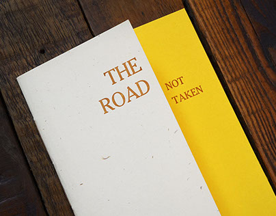 The Road Not Taken Letterpress Chapbook