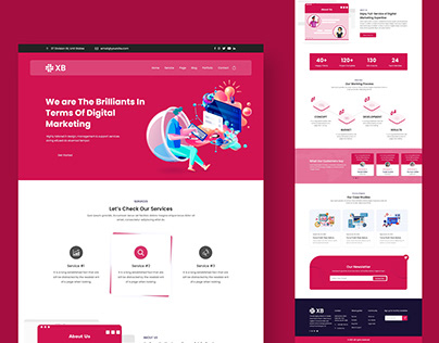 Marketing Agency Homepage Design
