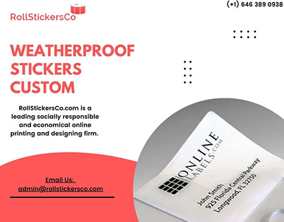 Custom Weatherproof Stickers: Durable and Versatile