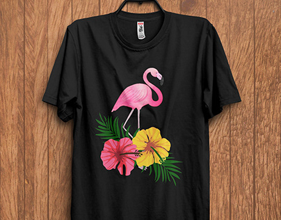 Flamingo T-Shirt Design