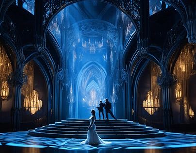 Opera "Romeo and Juliet" stage set concept design