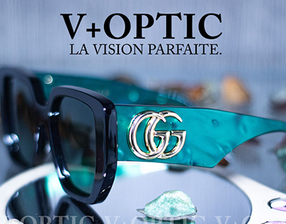 Sunglass Online Store Brand Identity "V+OPTIC"
