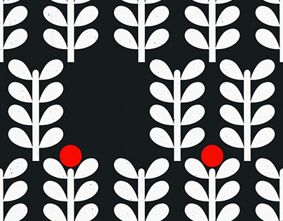 Flower pattern 002 seamless scandi