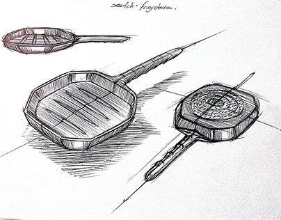 frying pan sketch