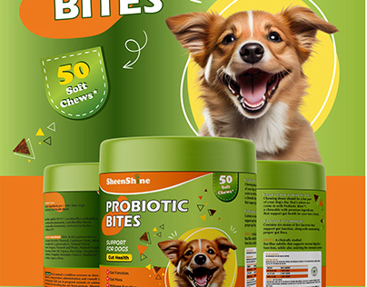 Packaging design for dog supplements