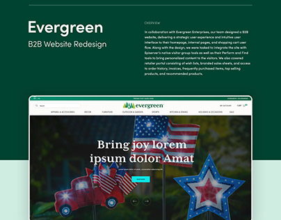 Evergreen Enterprise B2B Website Redesign