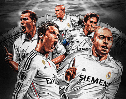 Real Madrid veterans (CHINA MATCH) Poster Illustrator