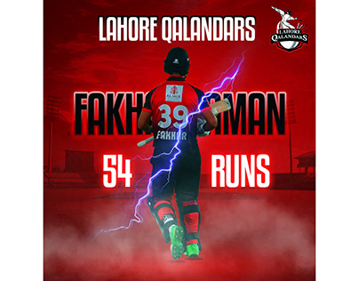Poster design of a cricketer