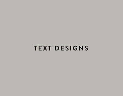 Text Designs