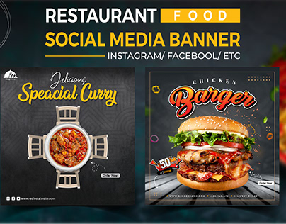 Restaurant Social media post design