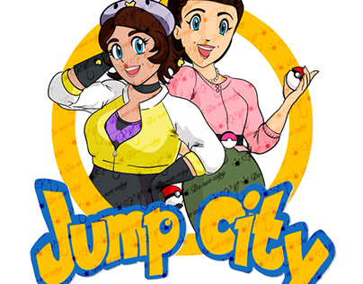 JumpCity,comic shop,logo,gym,leader