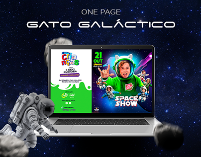 Project thumbnail - One Page - Gato Galáctico