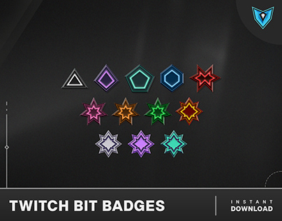 Twitch Bit Badges, Streaming Cheer Badges
