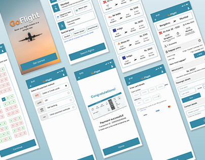 Flight Booking Mobile App - UI/UX