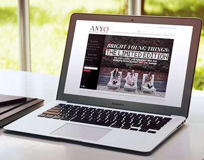 ANYO- A Fashion E-commerce Mock-up Website