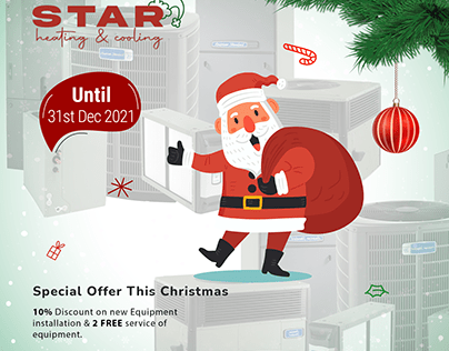 Christmas sales soical media post design
