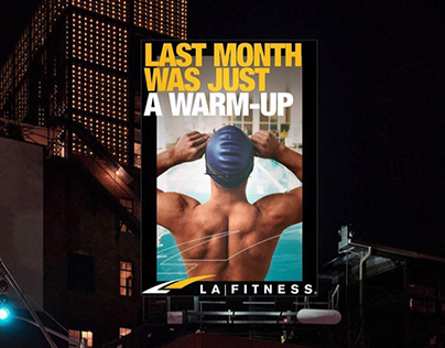 Caleb Kuhl's Images on LA Fitness Billboards