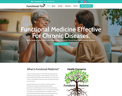 Functional Medicine Conversion Focus Website Design
