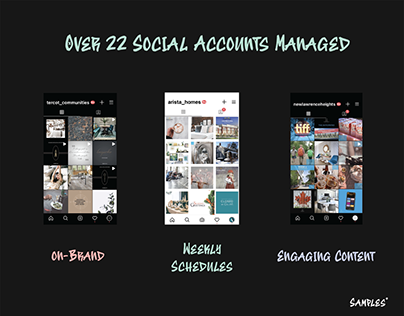 Social Media Accounts Managed