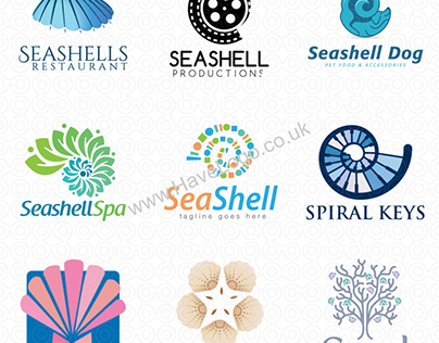 50 Seashell Logo Designs