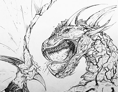 Monster/Dragon Concept Sketches