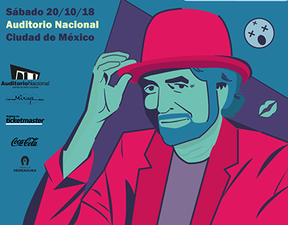 Cartel Promocional de Joaquín Sabina.