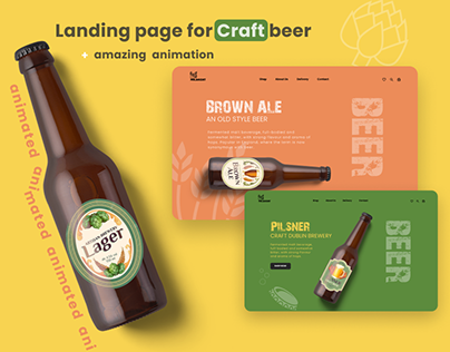 Landing Page for Graft Beer