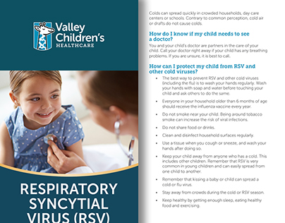 Project thumbnail - RSV A Guide for Parents brochure