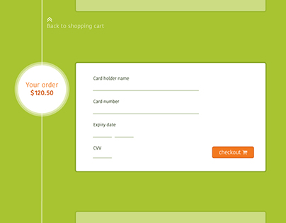 DailyUI #002 - Credit Card payment form.