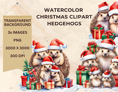 Watercolor Christmas Clipart | Vol 3