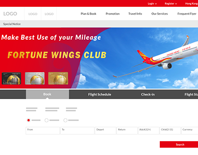Hong Kong Airlines | Webpage Revamp