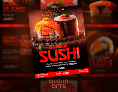 Design Social Media - Restaurante Japonês - Sushi