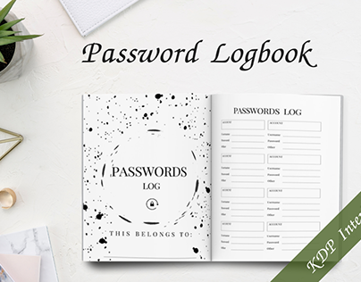 Password Logbook | KDP Interior