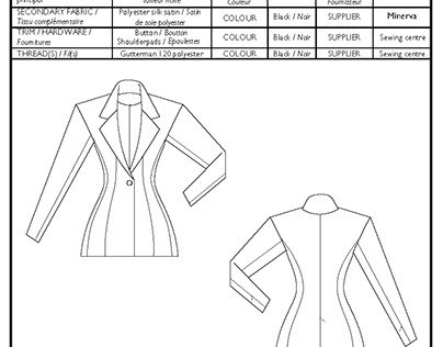 Project thumbnail - Suit jacket tech pack