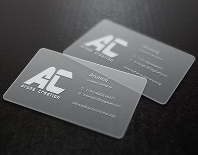 Photo Realistic Translucent Business Card