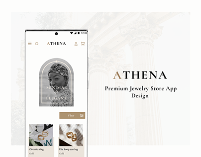Athena - Premium jewelry store app design
