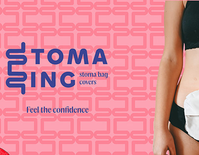 Brand identity for a stoma bag cover making business